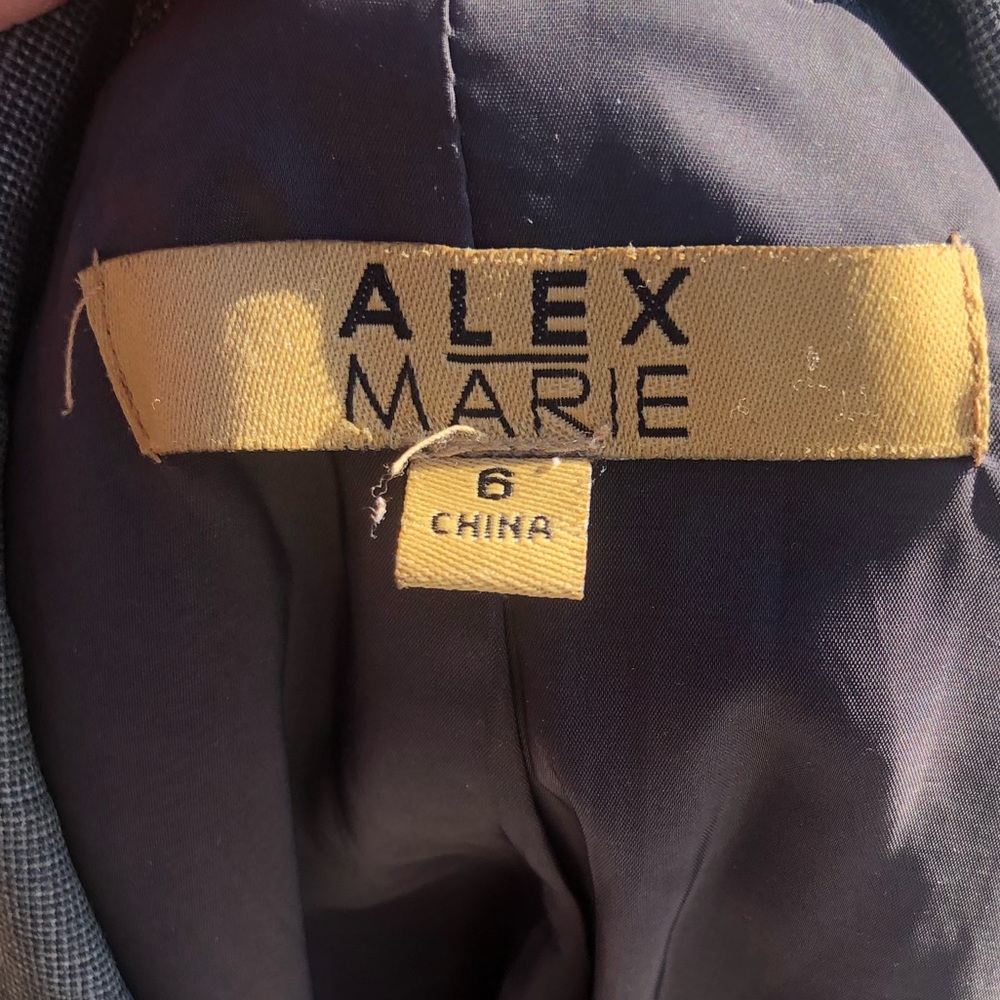 Alex Maria Pale Gray Career Blazer size 6 - Picture 7 of 10
